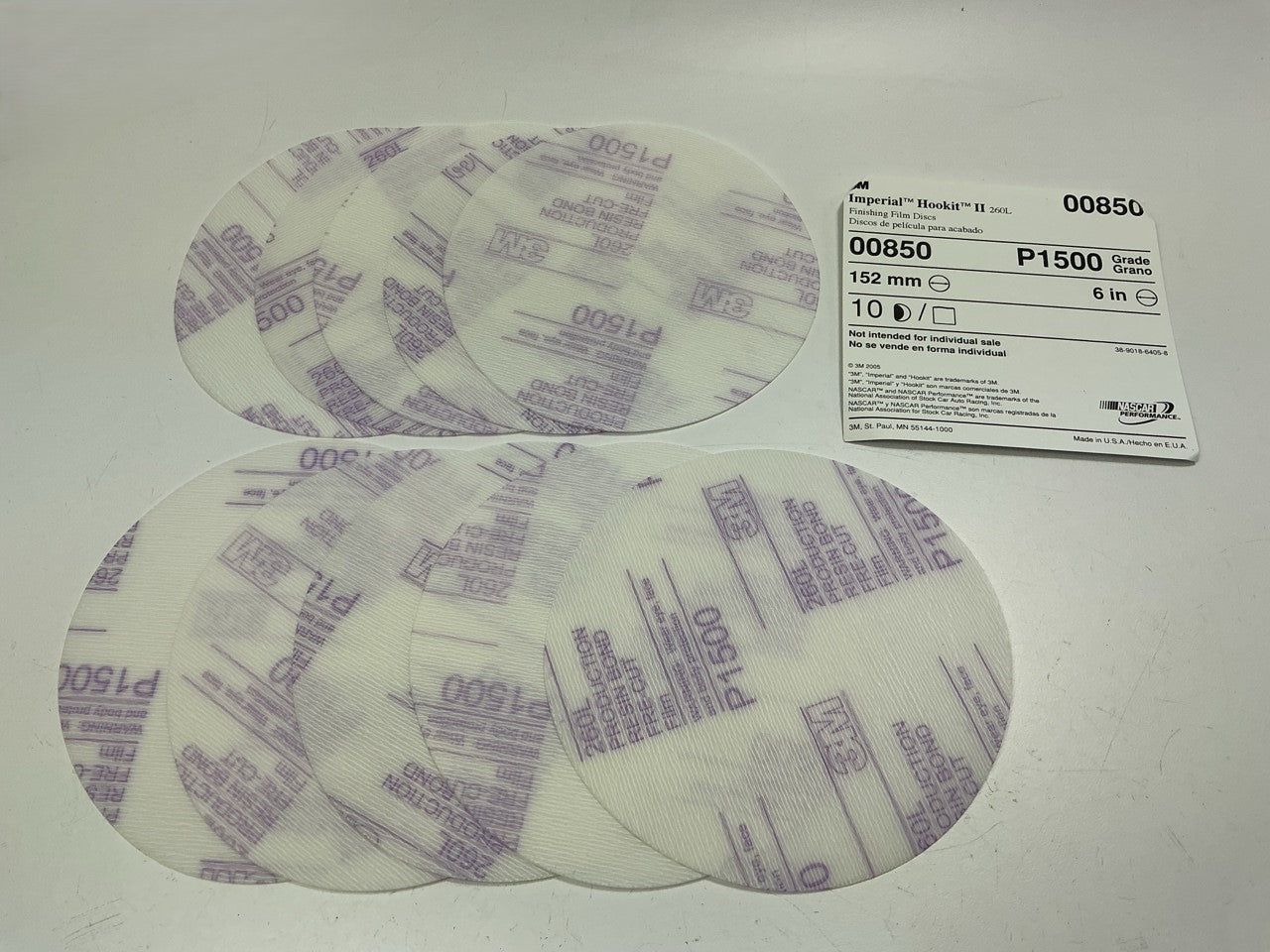 INCOMPLETE 3M 02610 Sanding Disc & Sandpaper Sheets Starter Pack & Hand Block