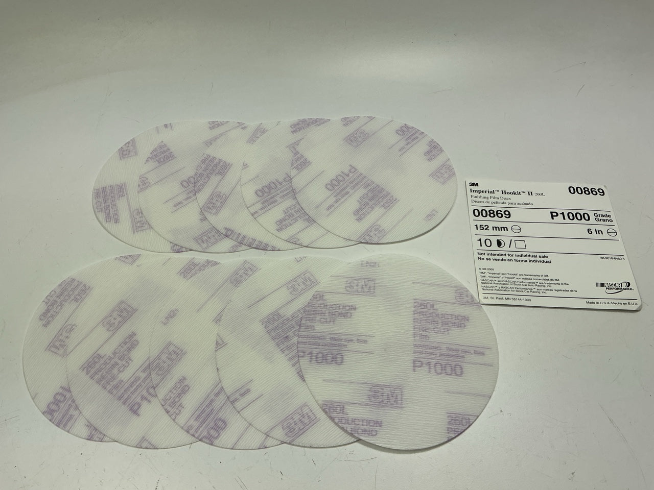 INCOMPLETE 3M 02610 Sanding Disc & Sandpaper Sheets Starter Pack & Hand Block