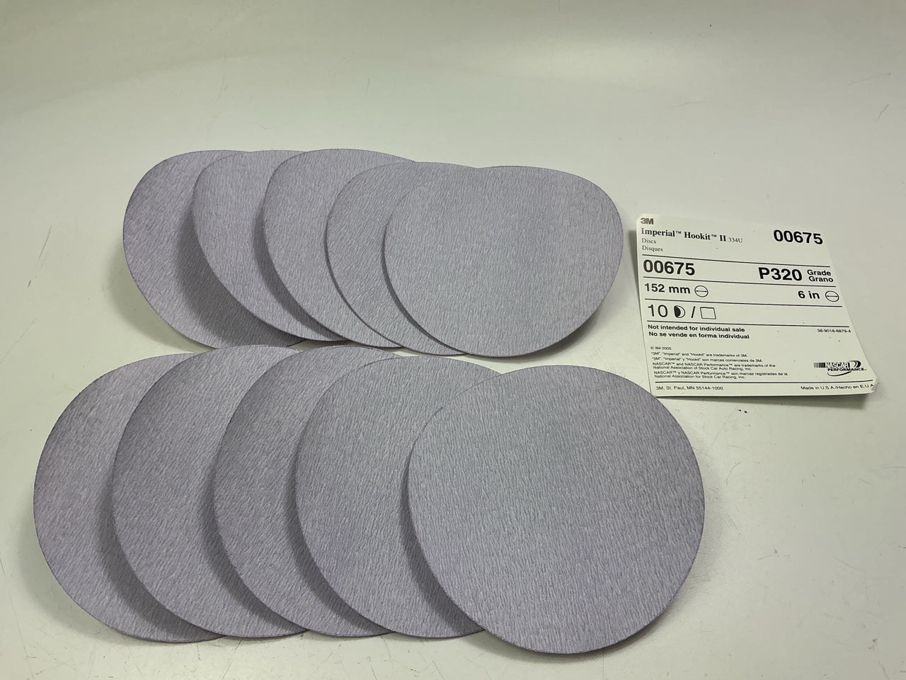 INCOMPLETE 3M 02610 Sanding Disc & Sandpaper Sheets Starter Pack & Hand Block