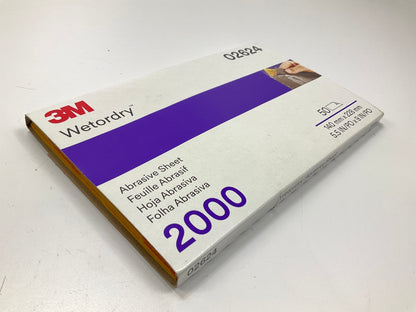 3M 02624 Wetordry 2000 Grit Sandpaper Sheets (5-1/2'' X 9'') - 50 PACK