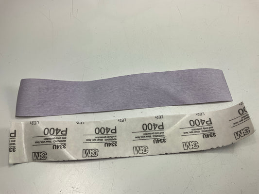 (5) 3M 02667 2.75''x16.5'' Hookit Purple Finishing Film Sandpaper Sheet 400 Grit