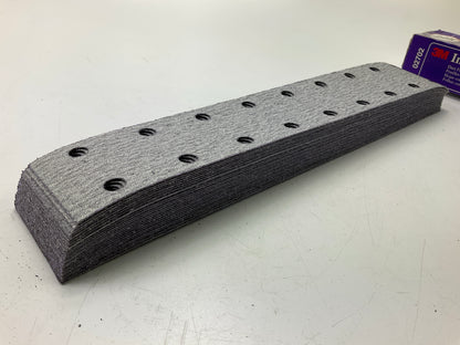 3M 02702 Hookit 745I 2-3/4'' X 16'' P80E Grit Dust-Free Sandpaper Sheet, 25 / Pack