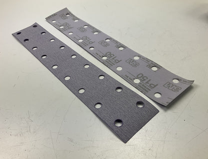 3M 02705 Hookit Purple Abrasive Sheets 2-3/4''x16'', P150 Grit, Pack Of (25)