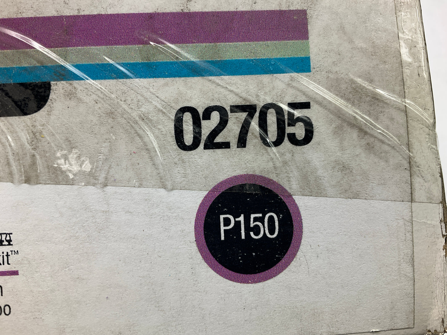 3M 02705 Hookit Purple Abrasive Sheets 2-3/4''x16'', P150 Grit, Pack Of (25)