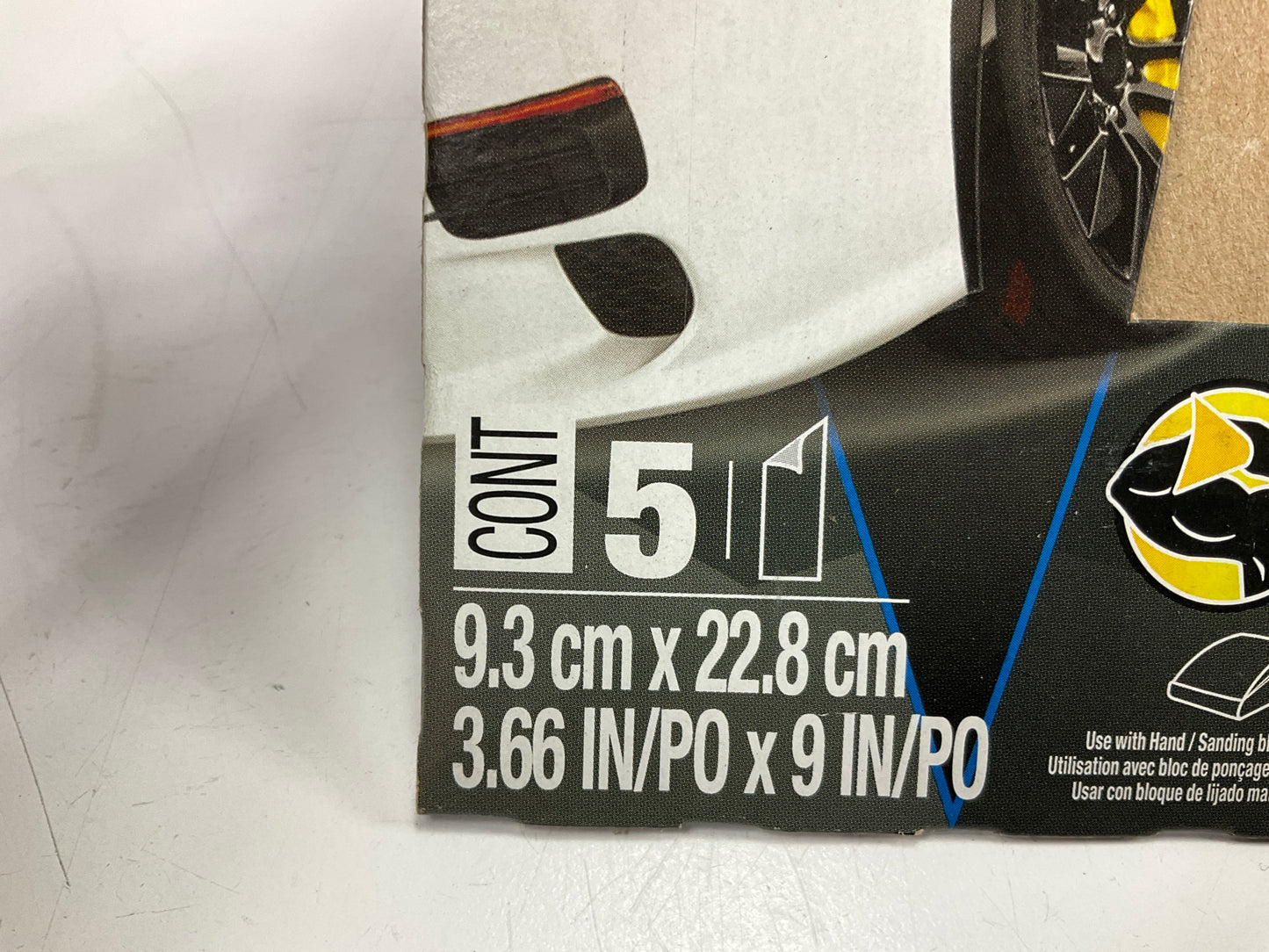 3M 03001 Wetordy Sandpaper Sheets 3.66'' X 9'' , 1000 Grit , ( 5 Sheets )