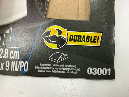 3M 03001 Wetordy Sandpaper Sheets 3.66'' X 9'' , 1000 Grit , ( 5 Sheets )