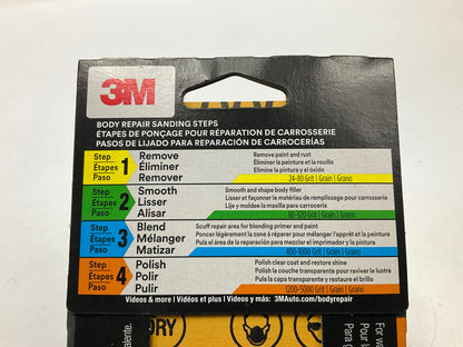 3M 03002  1500 Grit 3-2/3''x9'' Auto Sandpaper Sheets Polish (10 Sheets Total)