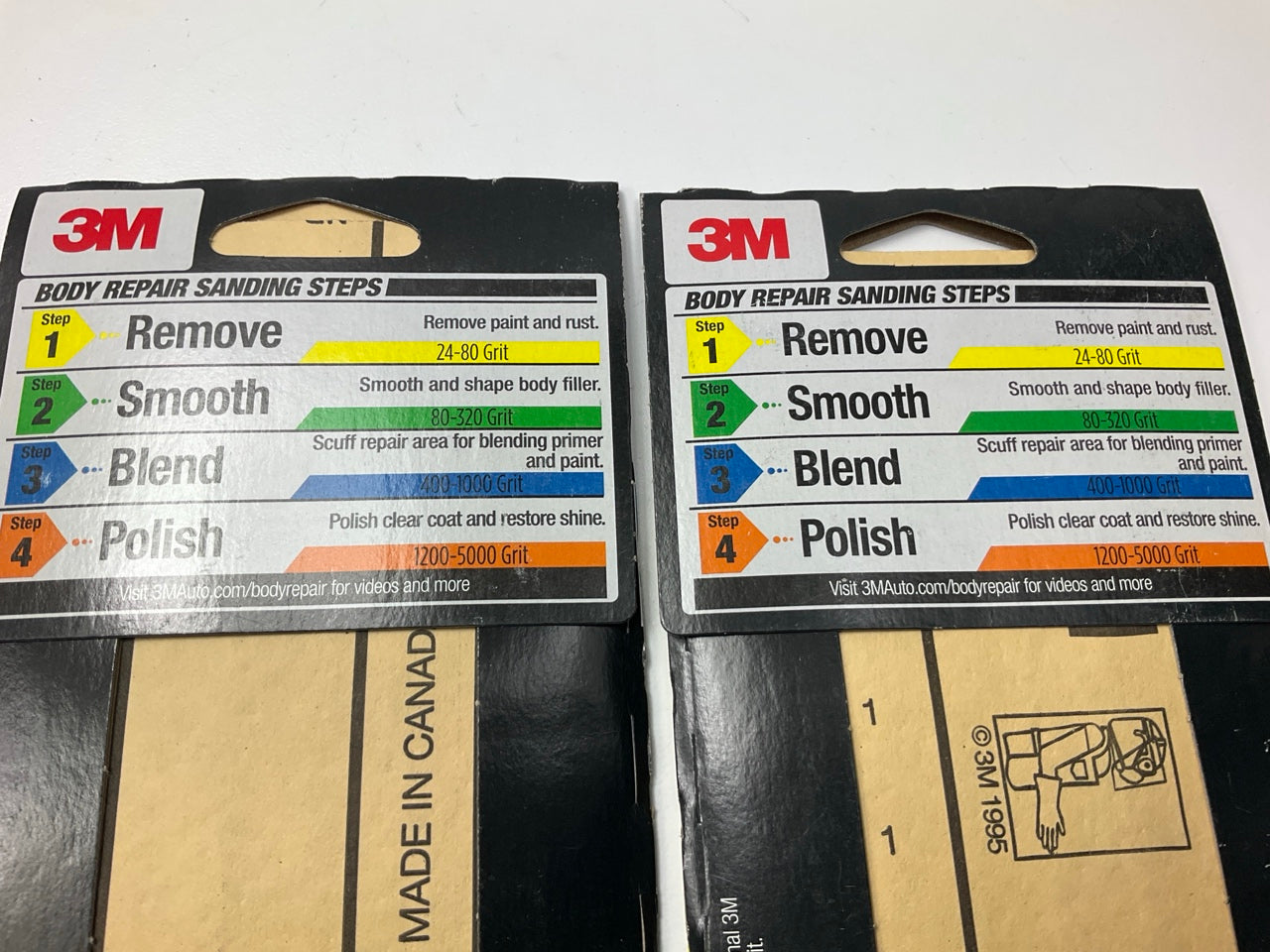 (5) 3M 03035 Sandpaper 3-2/3'' W X 9'' L, 80 Grit, Brown, Dry, 6-sheets / Pack