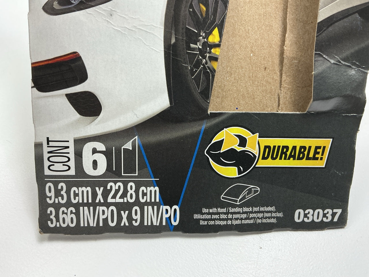 3M 03037 Sandpaper Sheets 320 Grit, 3.66''x9'', 5 / Pack