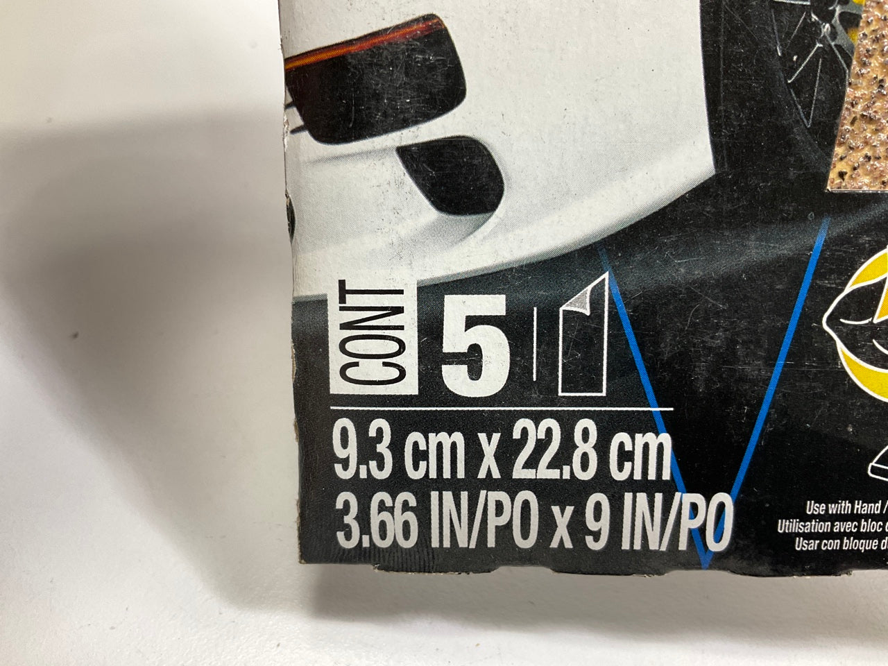 (10) 3M 03038 Sandpaper 40 Grit, 3-2/3'' X 9'' Suitable For Machine Hand Sanding