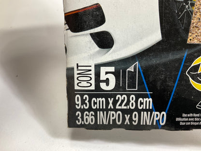 (10) 3M 03038 Sandpaper 40 Grit, 3-2/3'' X 9'' Suitable For Machine Hand Sanding