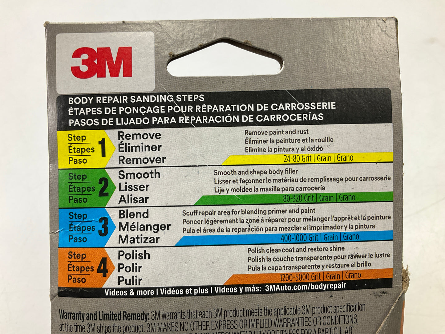 3M 03056 Trizact 5000 Grit Sandpaper Sheets, 3-2/3'' X 9'', 3 Sheets Total