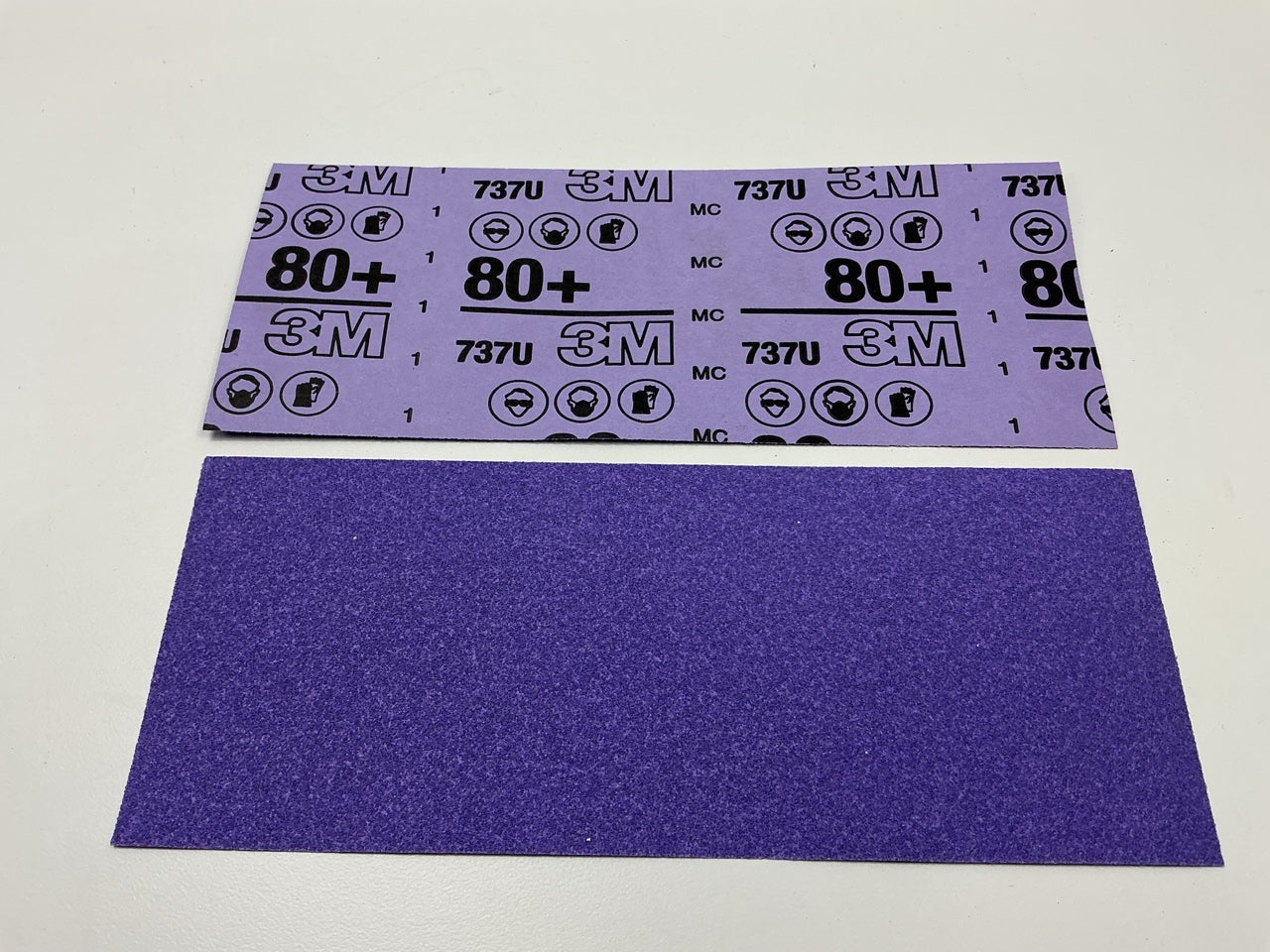 3M 03076 80 Grit, 3-2/3 In X 9 In Sandpaper Sheets, Pack Of 5