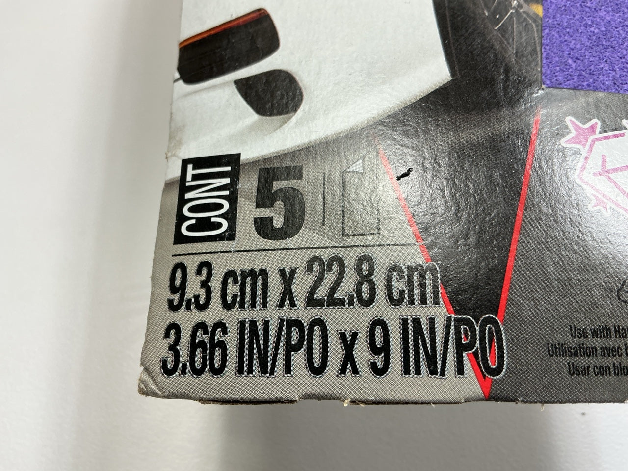 3M 03076 80 Grit, 3-2/3 In X 9 In Sandpaper Sheets, Pack Of 5