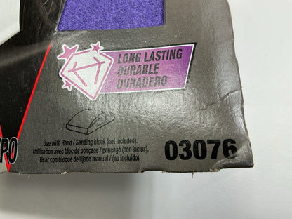 3M 03076 80 Grit, 3-2/3 In X 9 In Sandpaper Sheets, Pack Of 5