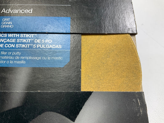 (52) Discs - 3M 03110 Auto Shape And Sand Body Filler Sanding Disc 5'', 180 Grit