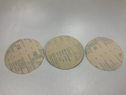 3M 5'' Adhesive Backed Sanding Discs, 15 Packs Of 3 Each: 40, 80, 180 Grit