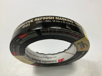 3M 03423 Automotive Refinish Masking Tape, 0.70'' X 35 Yds, 1 Roll