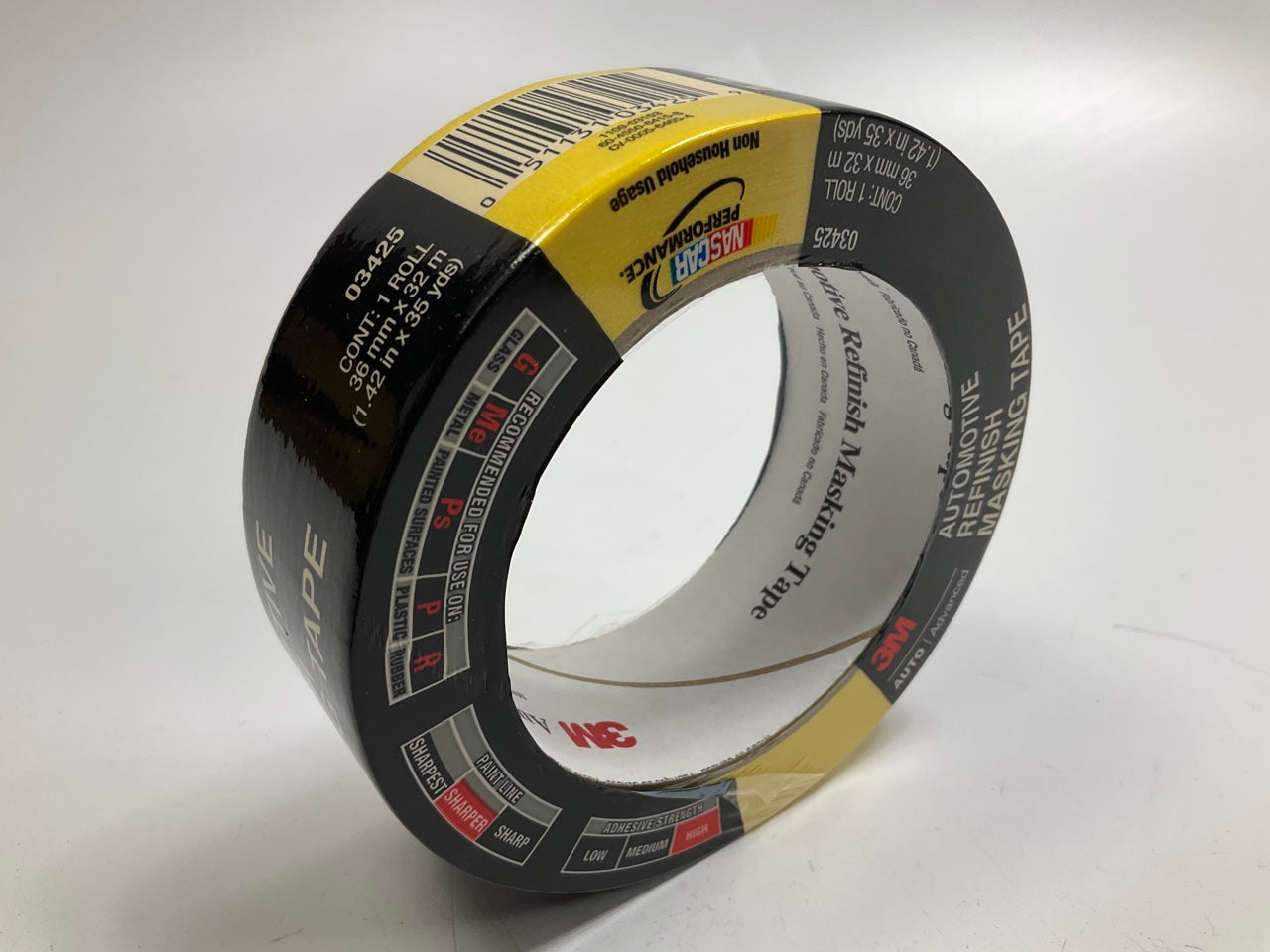 (10) Rolls - 3M 03425 Automotive Masking Tape 3425 - 1.41'' X 35 Yards Each Roll