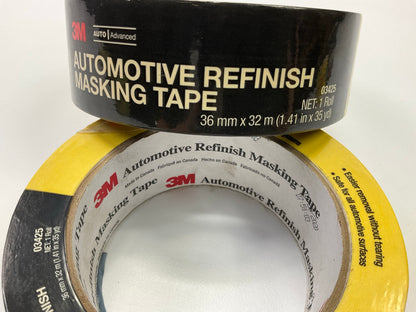3 Rolls - 3M 03425 Automotive Masking Tape 3425 1.41'' X 35 Yards