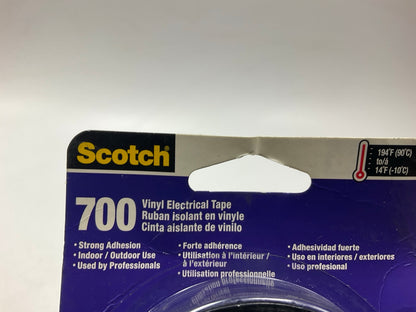 1 Roll - 3M 03429NA Scotch 700 Electrical Tape, 3/4-in By 66-feet, Black