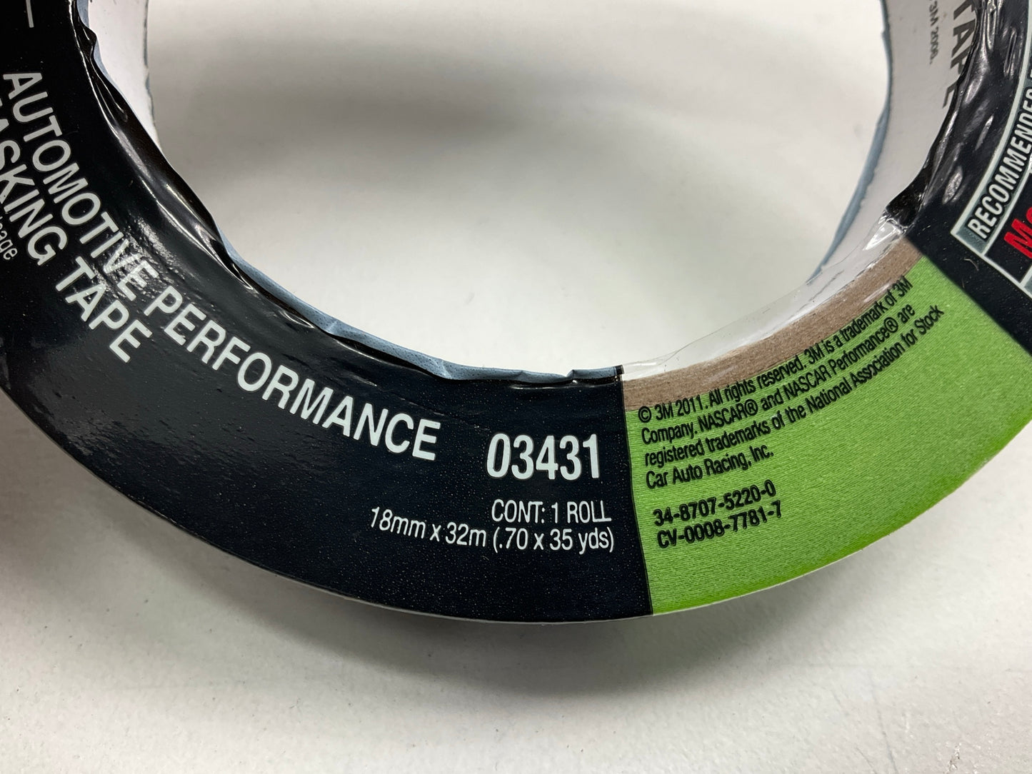(10) Rolls - 3M 03431 Automotive Performance Masking Tape - .70'' X 35 Yards Each