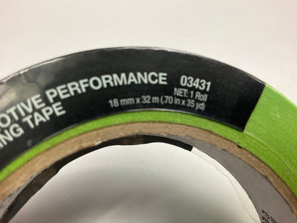 (5) 3M 03431 Automotive Performance Masking Tape - Roll Of .70'' X 35 Yards