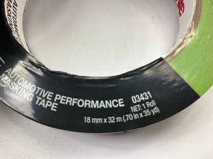 3M 03431 Automotive Performance Masking Tape - 1 Roll Of .70'' X 35yd