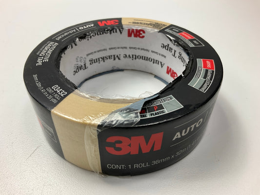 3M 03432 Masking Tape Automotive Roll 1.41 Inch X 35 Yd., Tan