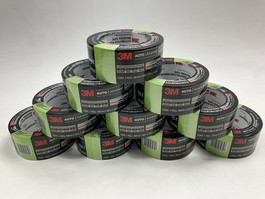 (10) 3M 03435 Automotive Performance Masking Tape,  1.88'' X 35 Yds. Green