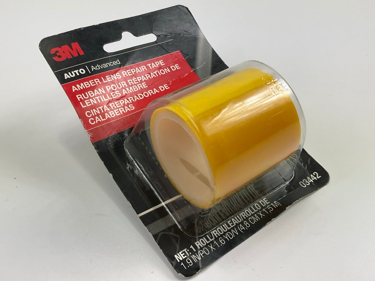 3M 03442 Amber Lens Automotive Repair Tape - 1-7/8'' X 60'' Roll