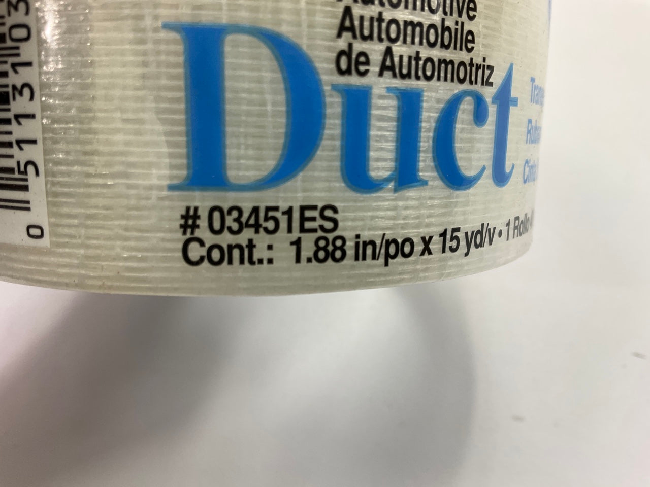 3M 03451ES Scotch Automotive Transparent Duct Tape, 1.88'' X 15 Yards