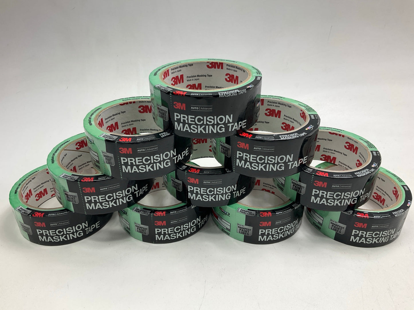 10 Rolls - 3M 03492 Precision Masking Tape 1.5'' X 35 Yards