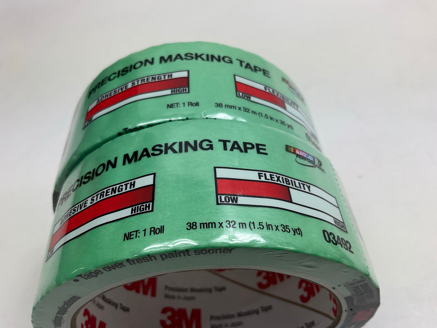 10 Rolls - 3M 03492 Precision Masking Tape 1.5'' X 35 Yards