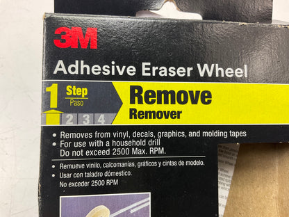 3M 03612 4'' X 5/8'' Adhesive Eraser Wheel - 1 STEP  Remove Sticky Glue Residue