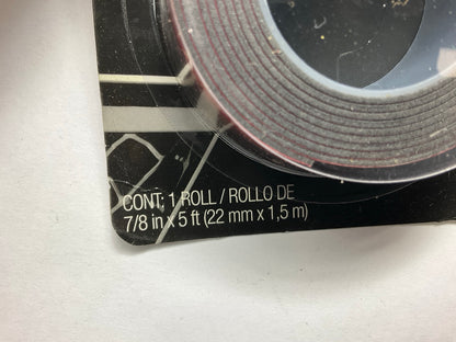 (2) 3M 03615 Auto 7/8'' X 5' Super Strength Automotive 2-Sided Moulding Mold Tape