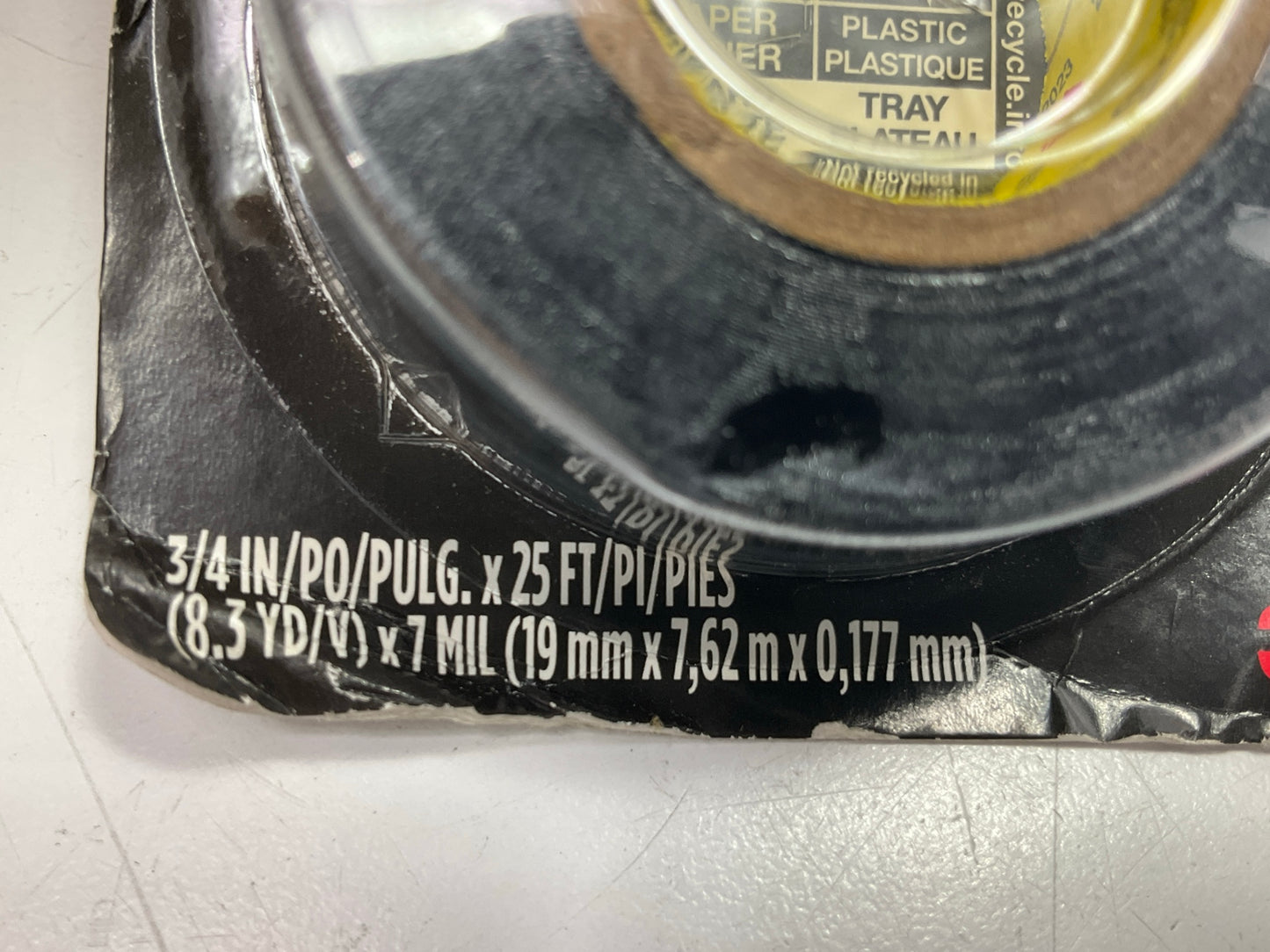 3M 03744 Scotch Super 33+ Black Vinyl Insulation Insulating Tape 3/4'' X 25 Feet