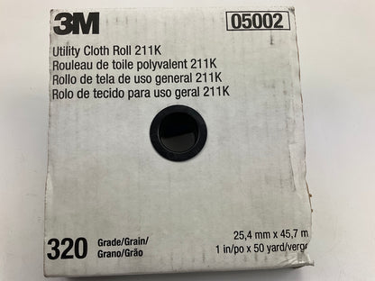 3M 05002 Utility Cloth Roll 320 Grit Abrasive (1 In. X 50 Yd.)