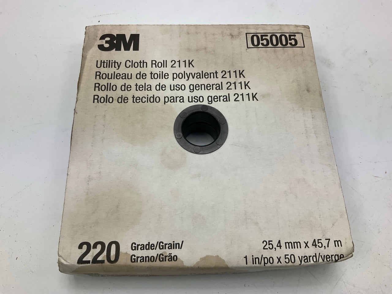 3M 05005 Cloth Utility Roll 1'' X 50 Yd, 220J 220 Grit