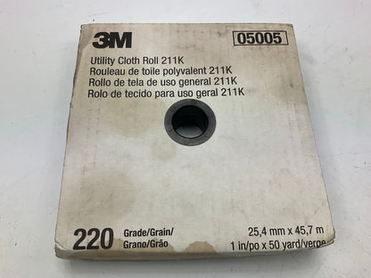3M 05005 Cloth Utility Roll 1'' X 50 Yd, 220J 220 Grit