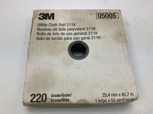 3M 05005 Cloth Utility Roll 1'' X 50 Yd, 220J 220 Grit