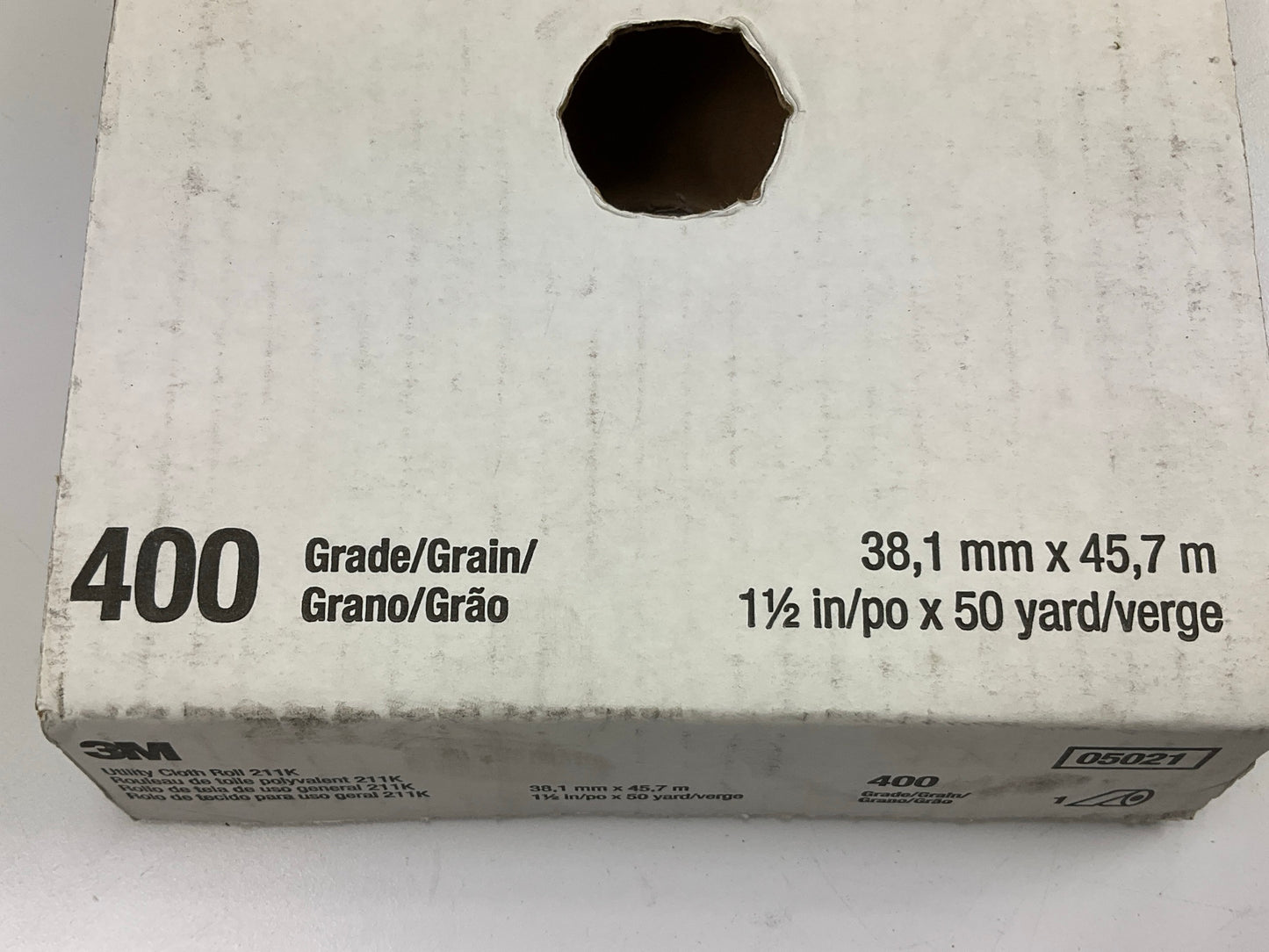 3M 05021 Utility Sanding Cloth Roll 211K, Grade 400, 1-1/2'' X 50 Yards