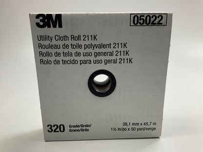 3M 05022 Emery Utility Cloth Sanding Roll 1-1/2'' X50 Yard, 320 Grit
