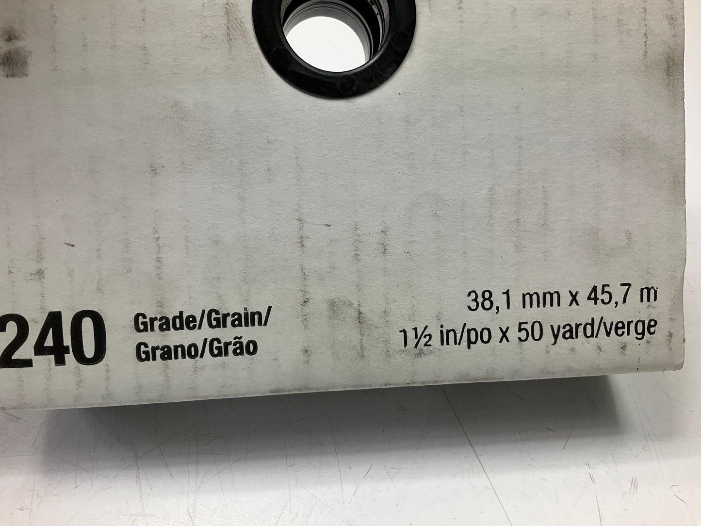 3M 05024 Utility Cloth Abrasive Roll 211K 240 Grit, J-weight, 1-1/2'' X 50 Yard