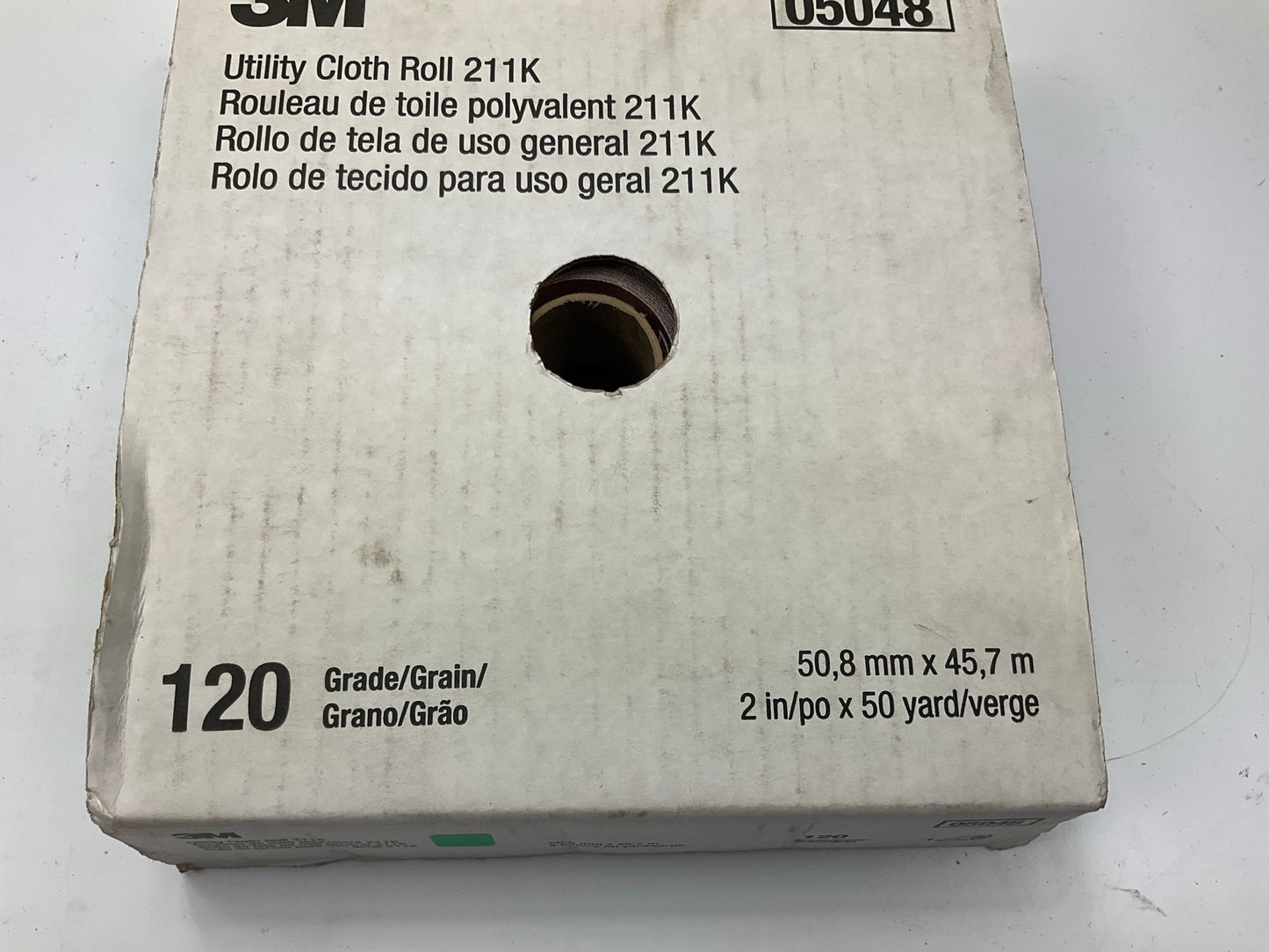 3M 05048 Utility Sanding Cloth Roll 211K 2'' X 50 Yard, 120 Grade (120 Grit)