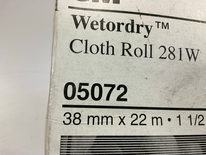 3M 05072 Wetordry 281W Sanding Cloth Roll - 1-1/2'' X 25 Yard, 120 Grade