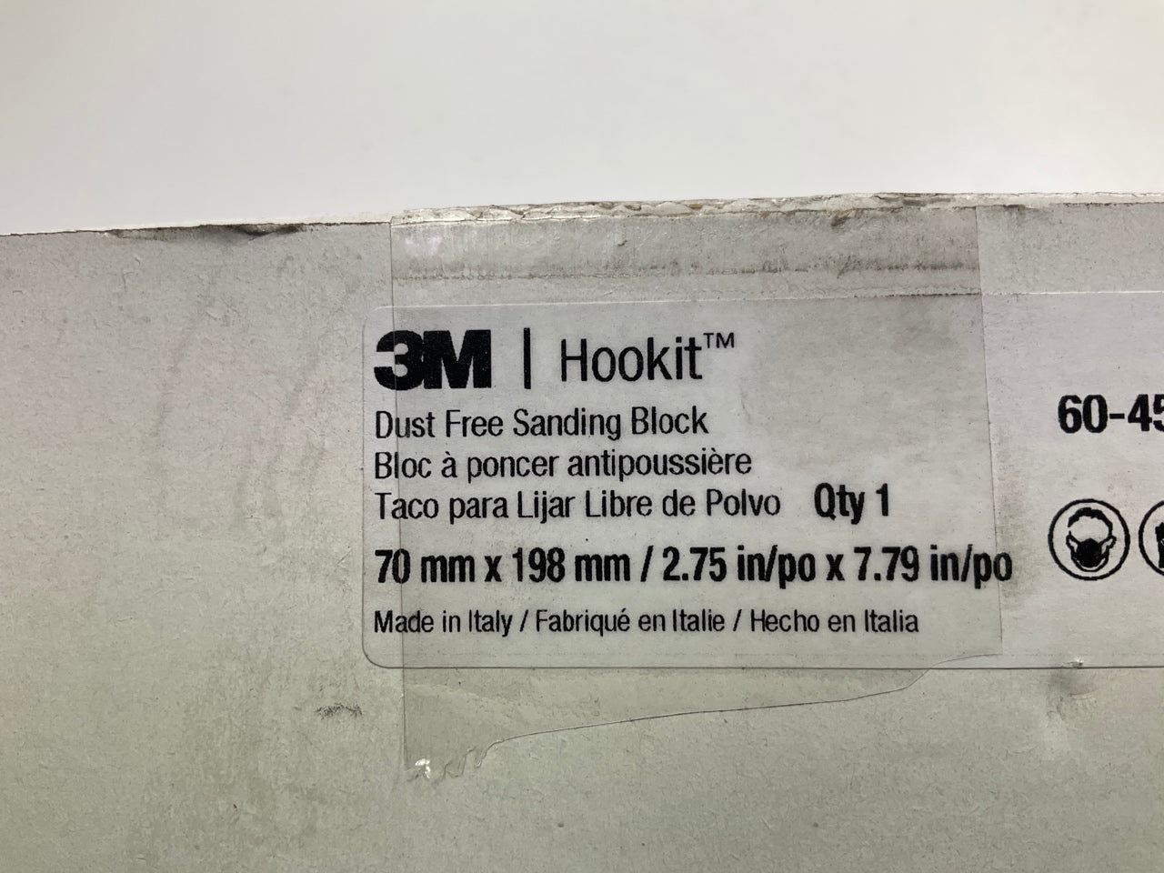 3M 05208 Dust Free Sanding Block Hookit 2.75'' In X 7.79'' In (70MM X 198MM)
