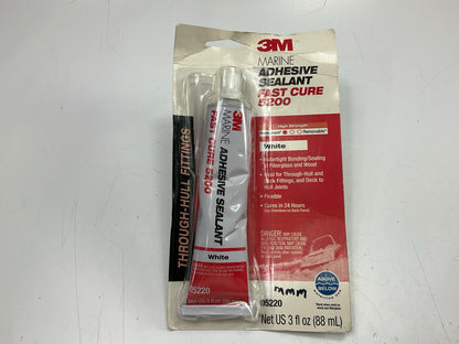 3M 05220 Marine Adhesive Sealant Fast Cure 5200 Permanent Bonding & Sealing 3 Oz