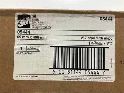 3M 05444 Stikit 16'' X 2-3/4'' Hand File Board