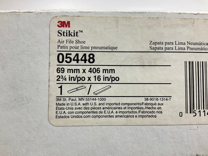 3M 05448 Stikit Air File Shoe 2-3/4 In X 16 In, Aluminum